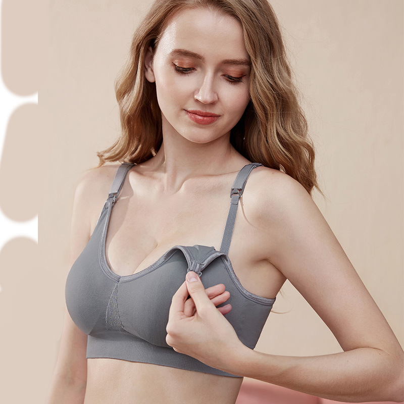 Nursing Bra Sleep - Solid Seamless Wireless Maternity Nursing Bra
