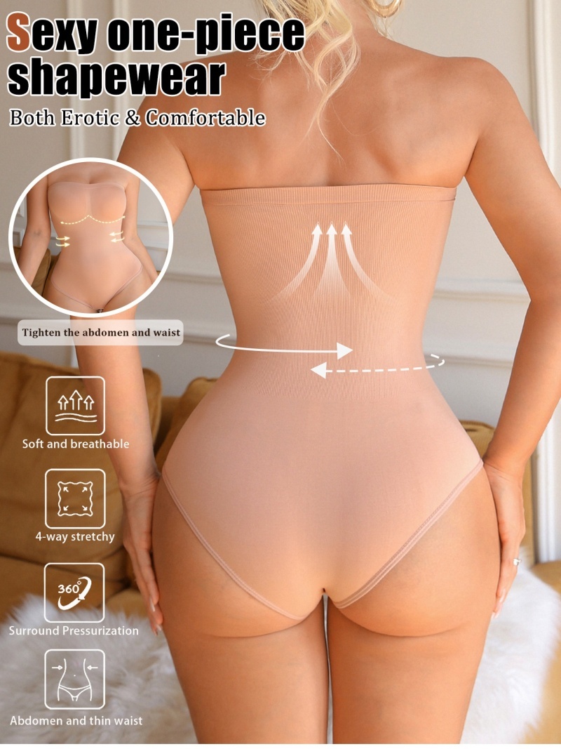 Seamless Strapless Shapewear B - Shapewear Bodysuit Firm review and price